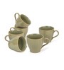 Ceramic Tea Cups Set of 6 180ml Pista