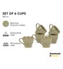 Ceramic Tea Cups Set of 6 180ml Pista