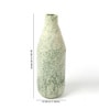(1Pc) Green Ceramic Flower Vase For Living Room Decor