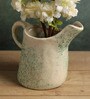 (1Pc) Green Ceramic Decorative Vase For Home Decor