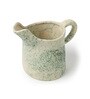 (1Pc) Green Ceramic Decorative Vase For Home Decor
