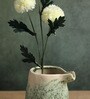 (1Pc) Green Ceramic Decorative Vase For Room Decor Aesthetic