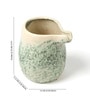 (1Pc) Green Ceramic Decorative Vase For Room Decor Aesthetic