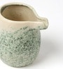 (1Pc) Green Ceramic Decorative Vase For Room Decor Aesthetic