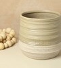 (1Pc) Brown Ceramic Decorative Vase For Room Decor Aesthetic
