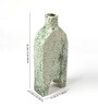 (1Pc) Green Ceramic Flower Pot For Living Room Decor