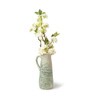 (1Pc) Green Ceramic Decorative Vase For Home Decor