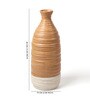 (1Pc) Brown Ceramic Vase For Table Decor