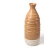 (1Pc) Brown Ceramic Vase For Table Decor