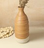 (1Pc) Brown Ceramic Vase For Table Decor