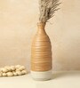 (1Pc) Brown Ceramic Vase For Table Decor