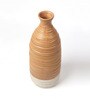 (1Pc) Brown Ceramic Vase For Table Decor