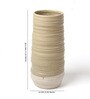 (1Pc) Brown Ceramic Decorative Vase For Home Decor