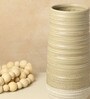 (1Pc) Brown Ceramic Decorative Vase For Home Decor
