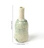 (1Pc) Green Ceramic Decorative Vase For Living Room Decor