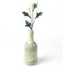 (1Pc) Green Ceramic Decorative Vase For Living Room Decor