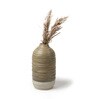 (1Pc) Brown Ceramic Decorative Vase For Living Room Decor
