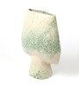 (1Pc) Green Ceramic Decorative Vase For Room Decor Aesthetic