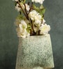 (1Pc) Green Ceramic Flower Vase For Living Room Decor