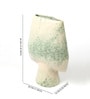 (1Pc) Green Ceramic Decorative Vase For Room Decor Aesthetic