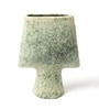 (1Pc) Green Ceramic Flower Vase For Living Room Decor