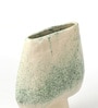 (1Pc) Green Ceramic Decorative Vase For Room Decor Aesthetic