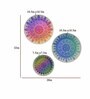 Ceramic Wall Plates with Multi Color Mandala Set of 3