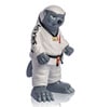 Ceramic White Karate Fighter Badger Figurine