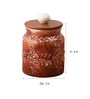 Brown Hand Painted 500ml (Set of 2) Ceramic Storage Jar