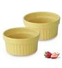 Ceramic Yellow 225 ML Serving Bowl Set of 2