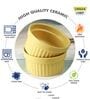 Ceramic Yellow 225 ML Serving Bowl Set of 2