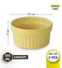 Ceramic Yellow 225 ML Serving Bowl Set of 2