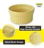Ceramic Yellow 225 ML Serving Bowl Set of 2