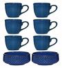 Ceramics Zen Snack Set of 6pcs Mug with 2pcs Bowl