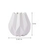 Ceremic Flower Vase in White