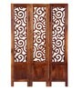 Solid Wood Room Divider in Brown Colour