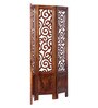 Solid Wood Room Divider in Brown Colour