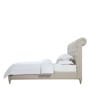 Cesar Fabric Upholstered King Size Bed in Beige Colour
