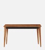 Cesar Solid Wood 6 Seater Dining Table in Walnut Colour