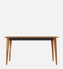 Cesar Solid Wood 6 Seater Dining Table in Walnut Colour