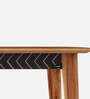 Cesar Solid Wood 6 Seater Dining Table in Walnut Colour