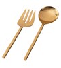 Cest Gold Stainless Steel (Set of 2) Serving Spoon & Folk
