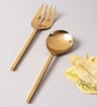 Cest Gold Stainless Steel (Set of 2) Serving Spoon & Folk