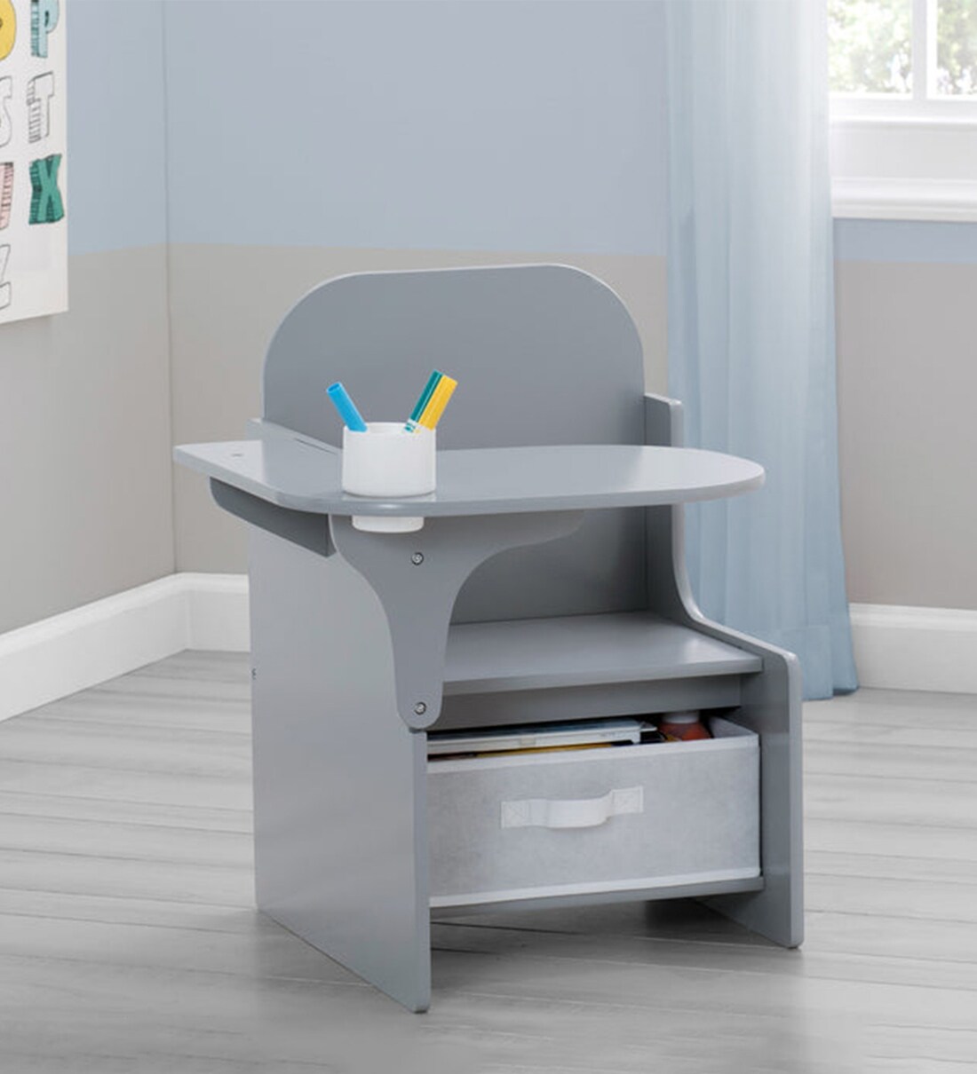 childrens grey desk