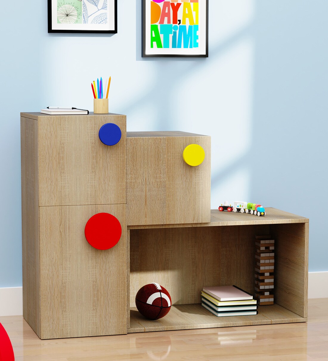 Buy ChocOBlock Storage In Oak Colour By Ditto Online Kids