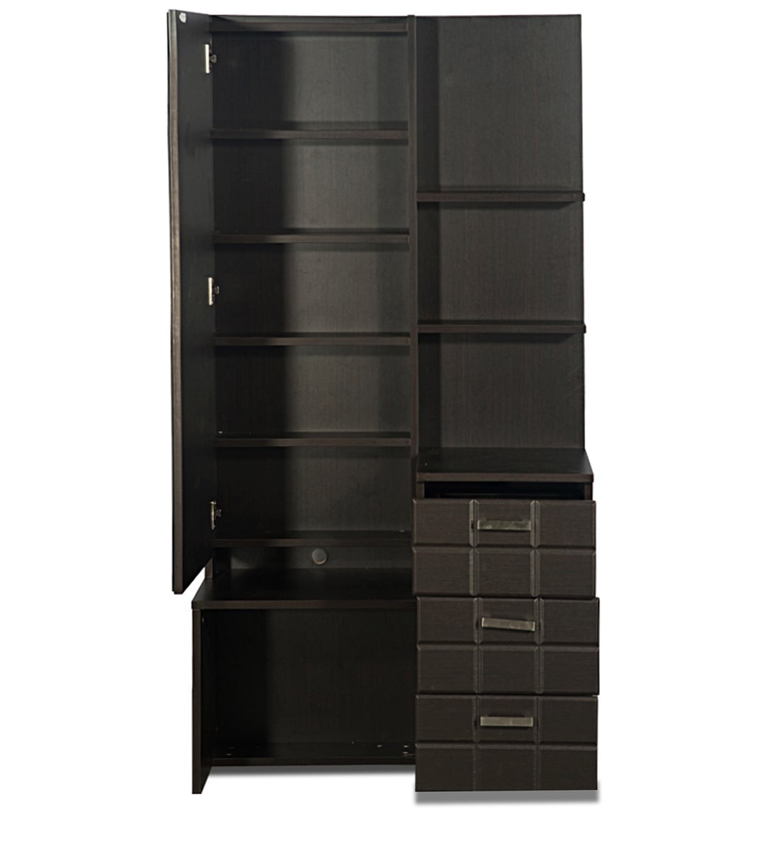 Buy Chocolat Premium Dressing Table with Stool in Cola Rain Finish by