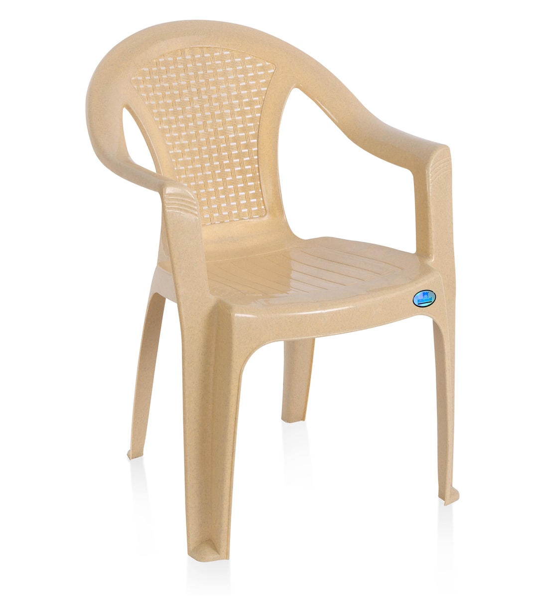 Buy CHR2061 Plastic Chair in Marble Beige Set of at 5% OFF by