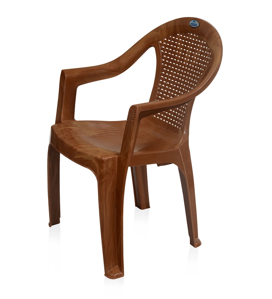 Buy Plastic Chair (Set of 2) in Pear Wood Colour By Nilkamal Online