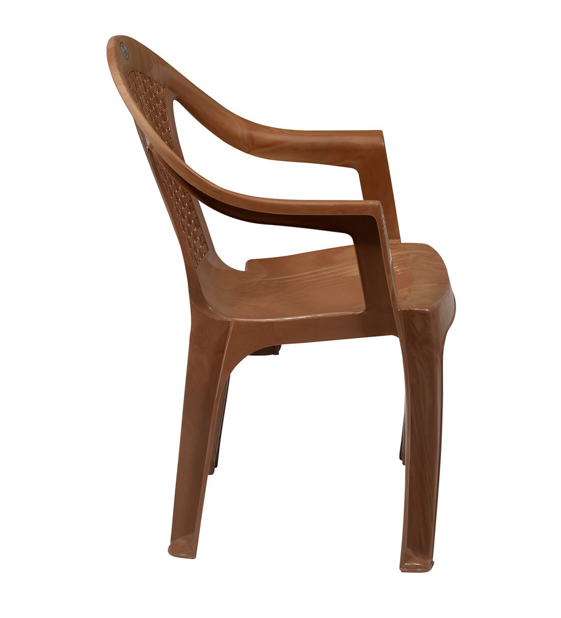 Buy Plastic Chair (Set of 2) in Pear Wood Colour By Nilkamal Online