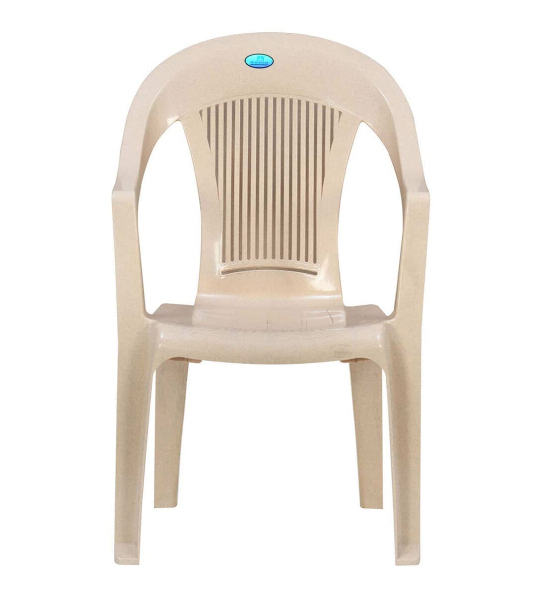 Buy CHR2175 Plastic Chair (Set of 2) in Marble Beige Colour by Nilkamal